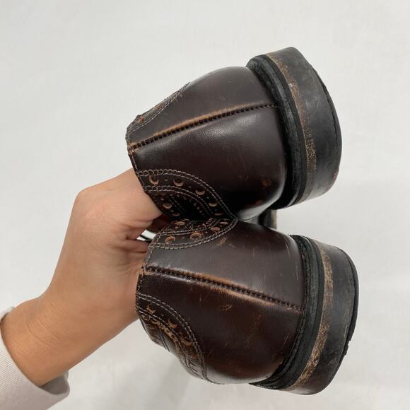 allen Edmonds brown leather oxfords main image 7